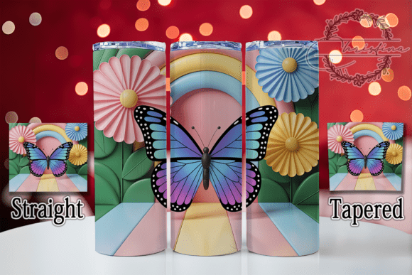 3D Floral Butterfly Tumbler: A Digital Design Evaluation