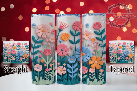 3D Puffy Floral Pattern Tumbler: Elevating Your Drinkware Projects