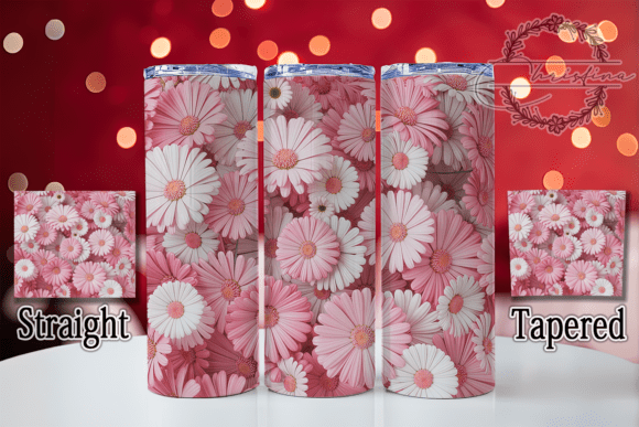 3D Seamless Pink Daisy 20oz Tumbler: A Strategic Asset for Custom Drinkware Projects