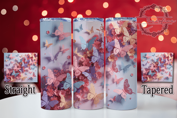 Evaluating the 3D Pastel Colorful Butterfly Tumbler for Custom Drinkware Projects