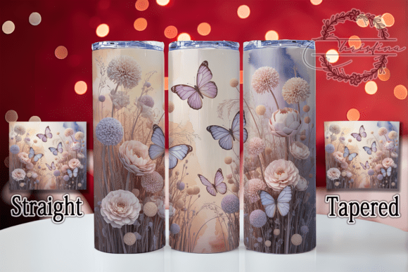 Evaluating the 3D Pastel Spring Butterfly Tumbler Design for Creative Projects