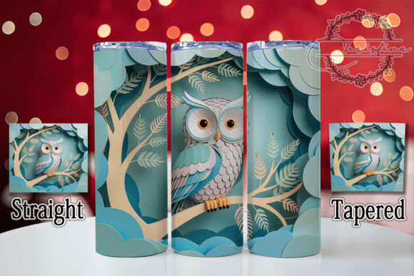 The Art of Personalized Drinkware: Mastering the 3D Floral Woodland Owl Aesthetic