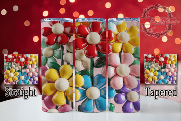 Transform Your Drinkware Projects with the 3D Bubble Floral Tumbler Design